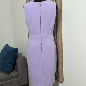 light purple sleeveless dress, knee-length, Size 12 jacket sold separate